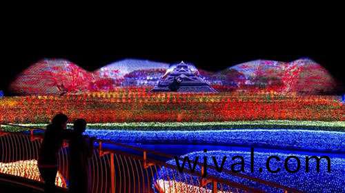 最壯觀的鼕季燈光秀在(zai)日本呈現